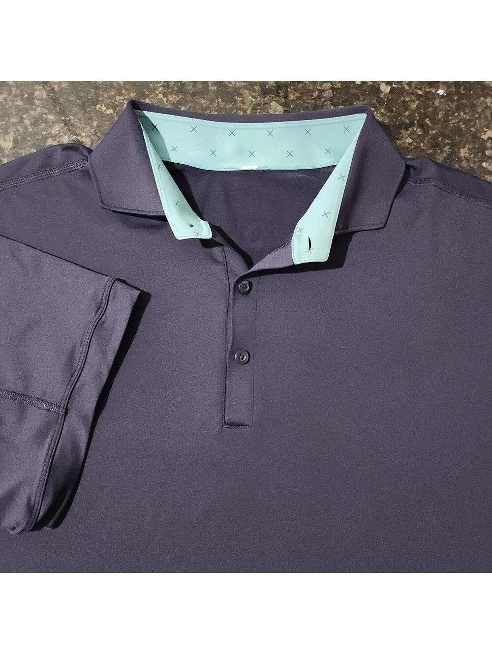 Lululemon Evolution Polo Shirt Stretch Performance Mens XXL Golf Preppy Casual
